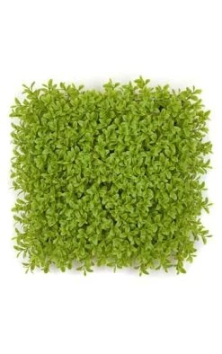 10 Inches X 10 Inches Plastic Boxwood Mat - Light Green - FIRE RETARDANT