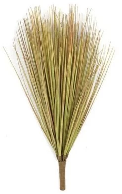 13 Inches PVC Onion Grass Bush - Natural - 8 Inches Width - Bare Stem