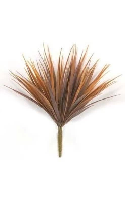 14.5 Inches Plastic Vanilla Grass - Rust - FIRE RETARDANT