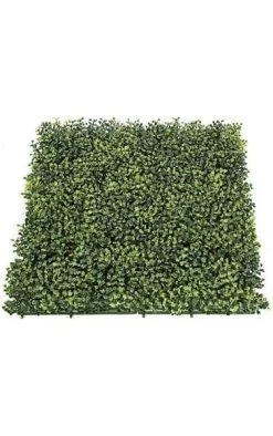 20 Inches X 20 Inches Square Boxwood Mat - Traditional Leaf - Tutone Green - FIRE RETARDANT