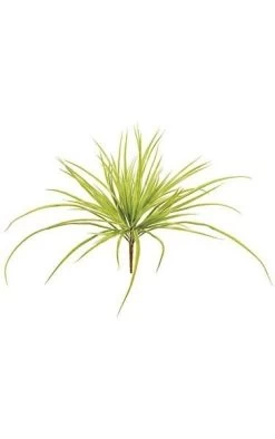 22 Inches Plastic Grass Bush - Light Green - 24 Inches Width - Bare Stem