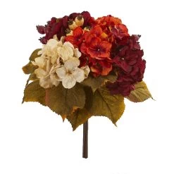 16" Autumn Hydrangea Berry Bouquet Artificial Flower (Set Of 2)