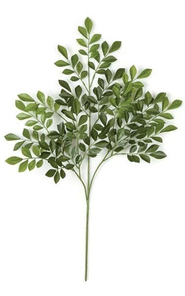 28 Inches Orange Jasmine Branch - 181 Green Leaves