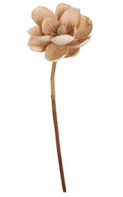 30 Inches Burlap Magnolia Spray - Natural
