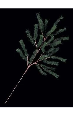 31 Inches Mini Vinyl Pine Spray - Green - FIRE RETARDANT