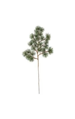 31 Inches PVC Butte Pine Branch - Green - FIRE RETARDANT