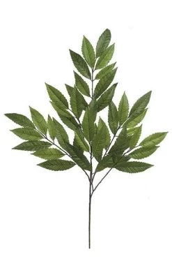 32 Inches Chestnut Branch - 42 Leaves - Green