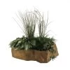 45 Inches X 40 Inches X 10.5 Inches Lightweight Outdoor Planter Rock - Natural Brown