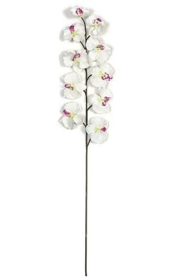 39 Inches Butterfly Orchid Spray- FIRE RETARDANT -White, Dark Orchid And Pink Colors