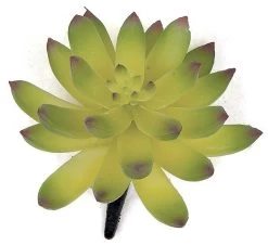 4 Inches Plastic Agave Pick - Green/Purple - 2.75 Inches Stem