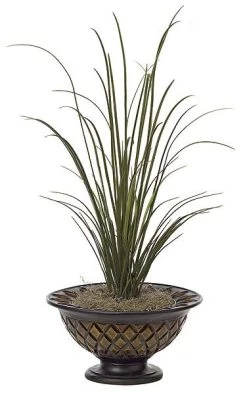 Plastic River Grass - Green - Weighted Base