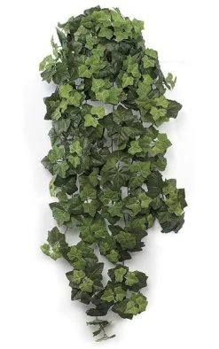 48 Inches Boston Ivy Bush - 456 Leaves - Green - FIRE RETARDANT