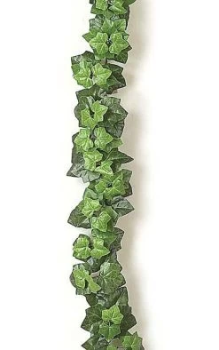 6 Feet Boston Ivy Garland - 126 Leaves - Green - FIRE RETARDANT