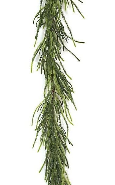 6 Feet Brunia Garland - Tutone Green Tips - Image 2