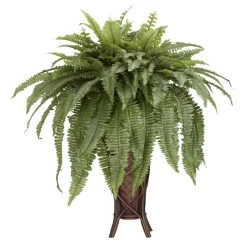 Boston Fern W/Stand Silk Plant