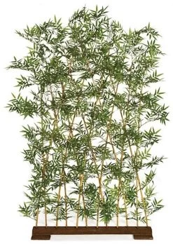 70 Inches X 39.5 Inches Bamboo Fence - Tutone Green Leaves