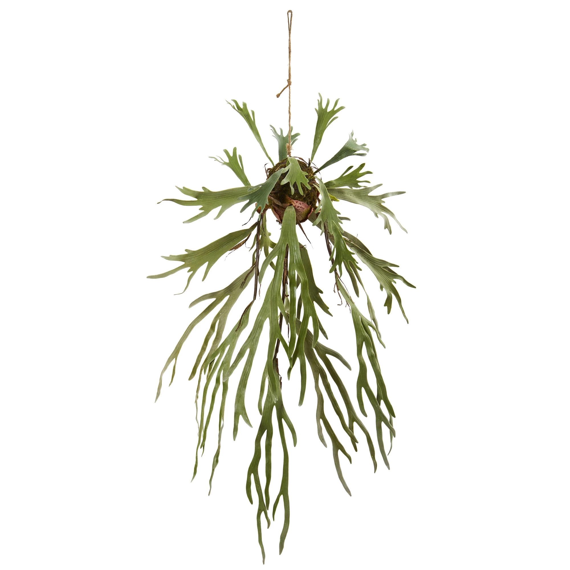 50" Staghorn Artificial Hanging Plant