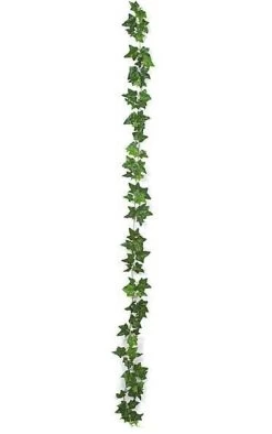 9 Feet Boston Ivy Garland - 113 Green Leaves - FIRE RETARDANT