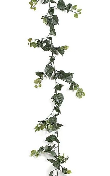 9.5 Feet Bougainvillea Garland - 314 Green Leaves - Image 2