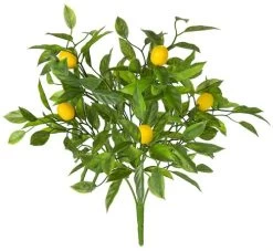 16 INCH PLASTIC MINI LEMON BUSH