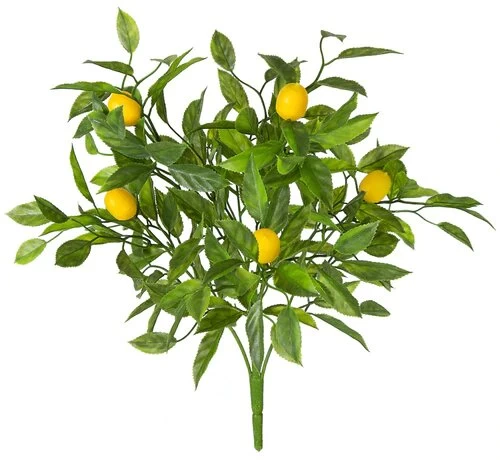 16 INCH PLASTIC MINI LEMON BUSH