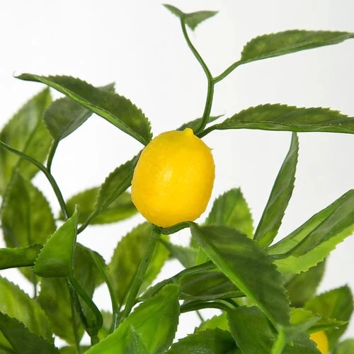 16 INCH PLASTIC MINI LEMON BUSH - Image 2