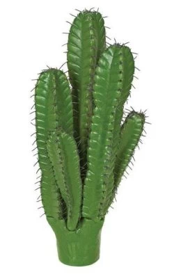 27 Inches Plastic Column Cactus - 10 Inches Width - Dark Needles