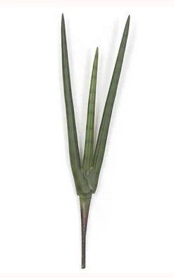 Plastic Sansevieria Plant - Tutone Green - 6 Inches Stem- FIRE RETARDANT