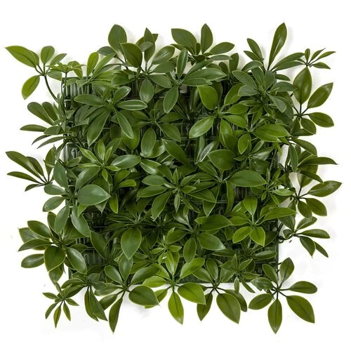 10 Inch X 10 Inch X 4 Inch Outdoor Uv Schefflera Wall Mat In Green Or Burgundy - Image 3