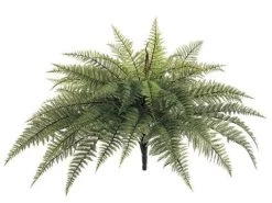 28 Inches Outdoor Mountain Fern Bush With 54 Leaves Green