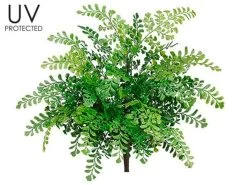 19 Inches UV Protected Outdoor Maidenhair Fern Bush Green **12 Pc Min Order****