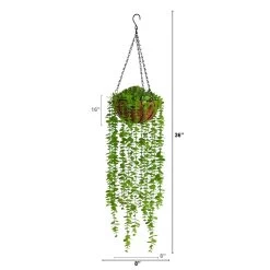 3’ Eucalyptus Artificial Plant In Hanging Basket