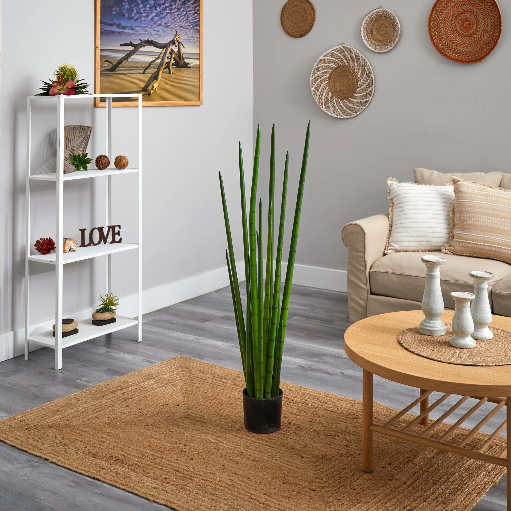 4’ Sansevieria Snake Artificial Plant - Image 4