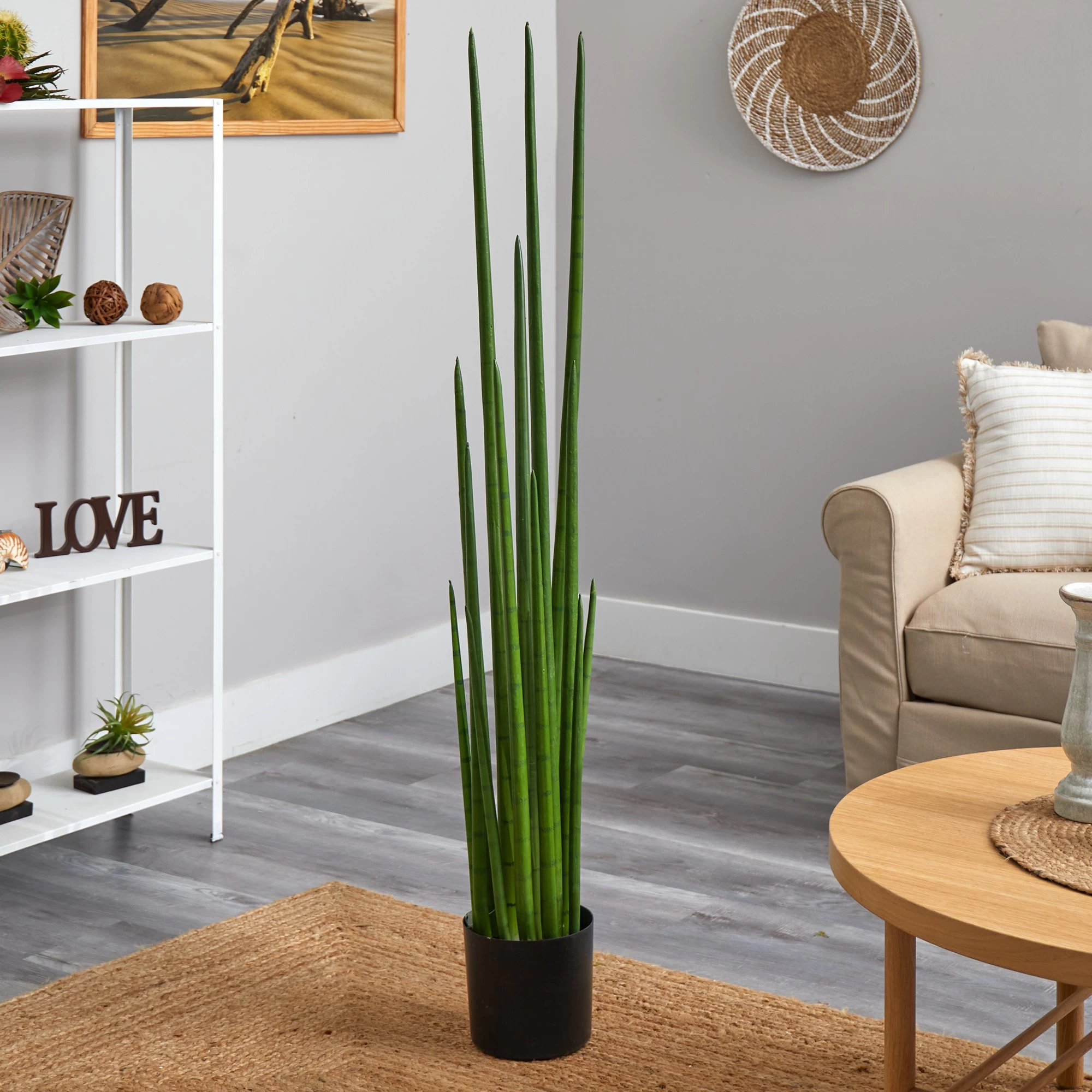 5’ Sansevieria Snake Artificial Plant - Image 3