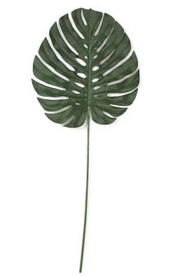 37 Inches Single Split Leaf Philodendron - Green - Fire Retardant Leaf Size Inches 15 Inches X 15 Inches