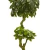 6’ Schefflera Artificial Tree UV Resistant (Indoor/Outdoor)