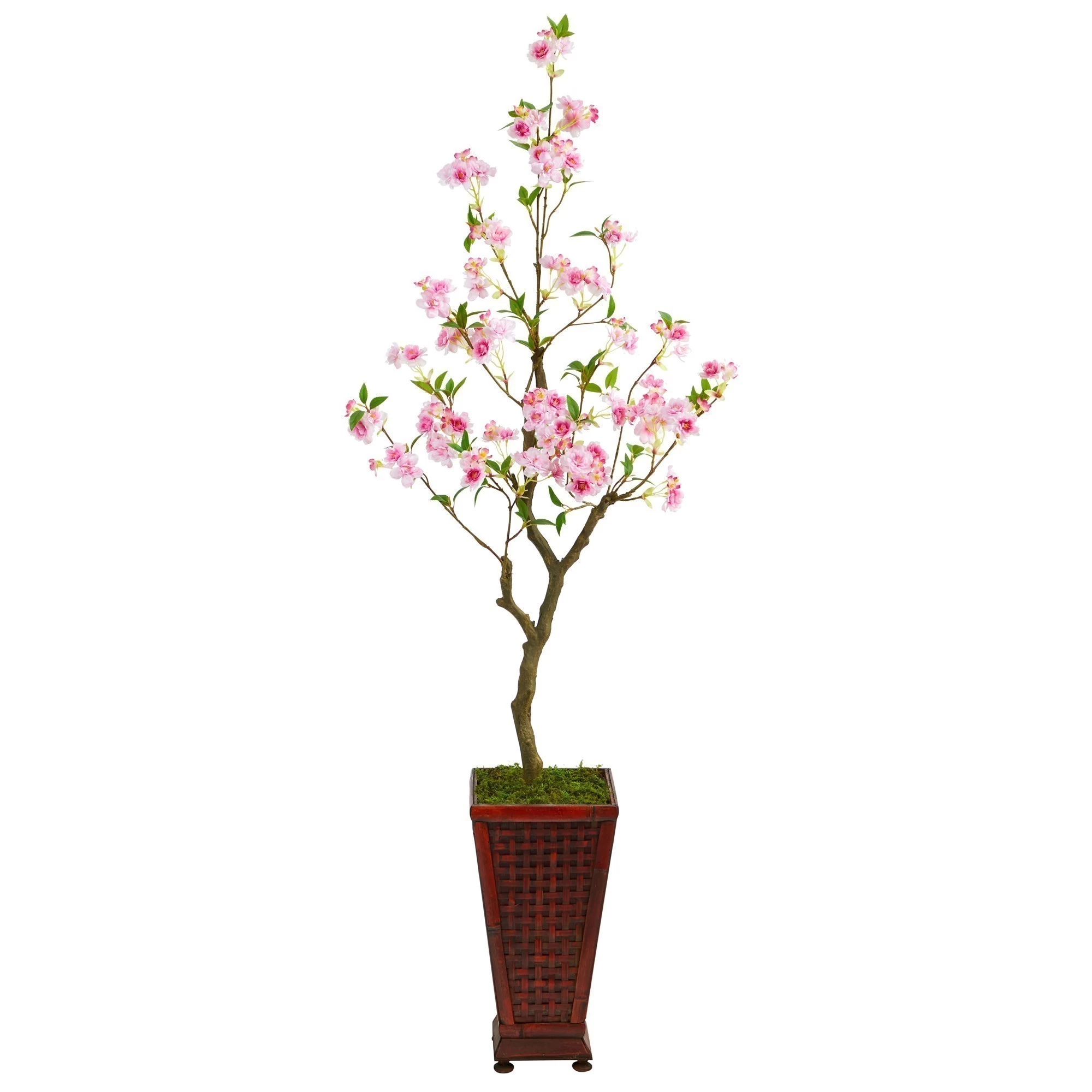 5’ Cherry Blossom Artificial Tree In Decorative Planter
