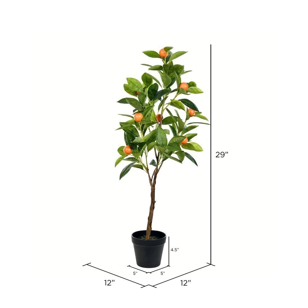 29" Potted Artificial Orange Tree - Image 2