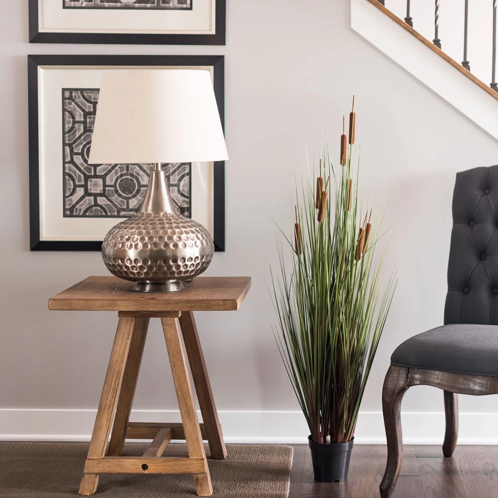 36" Grass With 6 Cattails Potted - Image 7