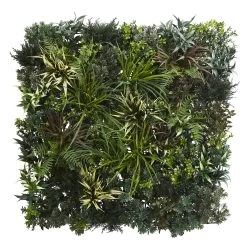 3' X 3' Greens And Fern Artificial Living Wall UV Resist (Indoor/Outdoor)