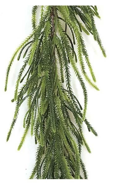6 Feet Brunia Garland - Tutone Green Tips - Image 3