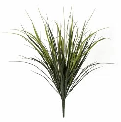 36 Inches Outdoor Polyblend Grass Bush Tutone Green