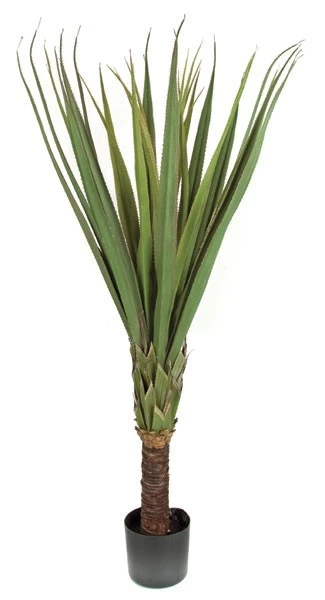 5 Feet Plastic Pandanus Tree - Synthetic Trunk - 32 Inches Width - Green