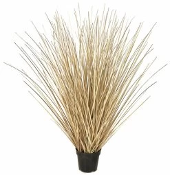 41 INCH PVC ONION GRASS BUSH - BEIGE/BROWN