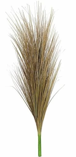 31 Inches PVC Onion Grass Bush- Fire Retardant- Brown - 12 Inches Width - Bare Stem