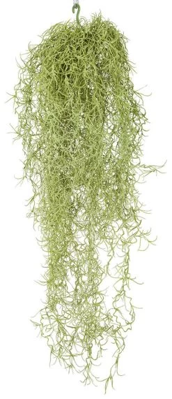 27 Inches Outdoor UV Plastic Spanish Moss - Powder Grey/Green - FIRE RETARDANT