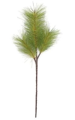 40 Inches PVC Pine Branch - Light Green - FIRE RETARDANT