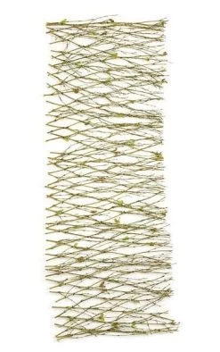 36 Inches X 12 Inches Natural Twig Garland - 43 Mini Green Leaves