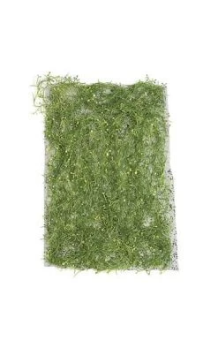 20 Inches X 12 Inches Plastic Sea Grass Mat On Net Backing - Green/Yellow