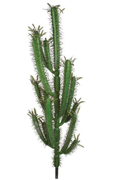 46 Inches Plastic Finger Cactus - 12 Inches Width - Dark Needles